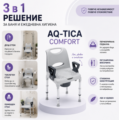 Комбиниран тоалетен стол AQ-TICA Comfort